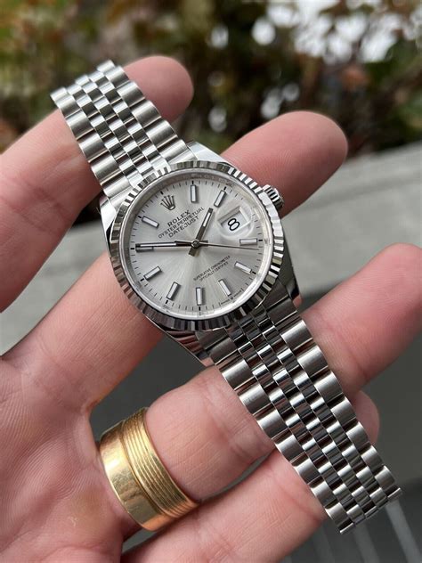 Rolex Datejust 36 Silver/Cream Dial 